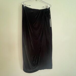 Donna Karan Black Velvet Skirt